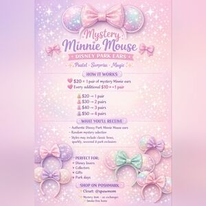 Disney Minnie Mouse Ears - Pastel Magic Collection